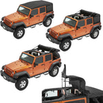 Carica l'immagine nel visualizzatore Galleria, Supertop Ultra Black TWILL - Jeep Wrangler JKU 4 porte