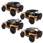 Carica l'immagine nel visualizzatore Galleria, Trektop Glide Black TWILL BESTOP - Jeep Wrangler JL 2 porte