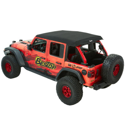 Trektop ULTRA black TWILL BESTOP - Jeep Wrangler JLU 4 porte