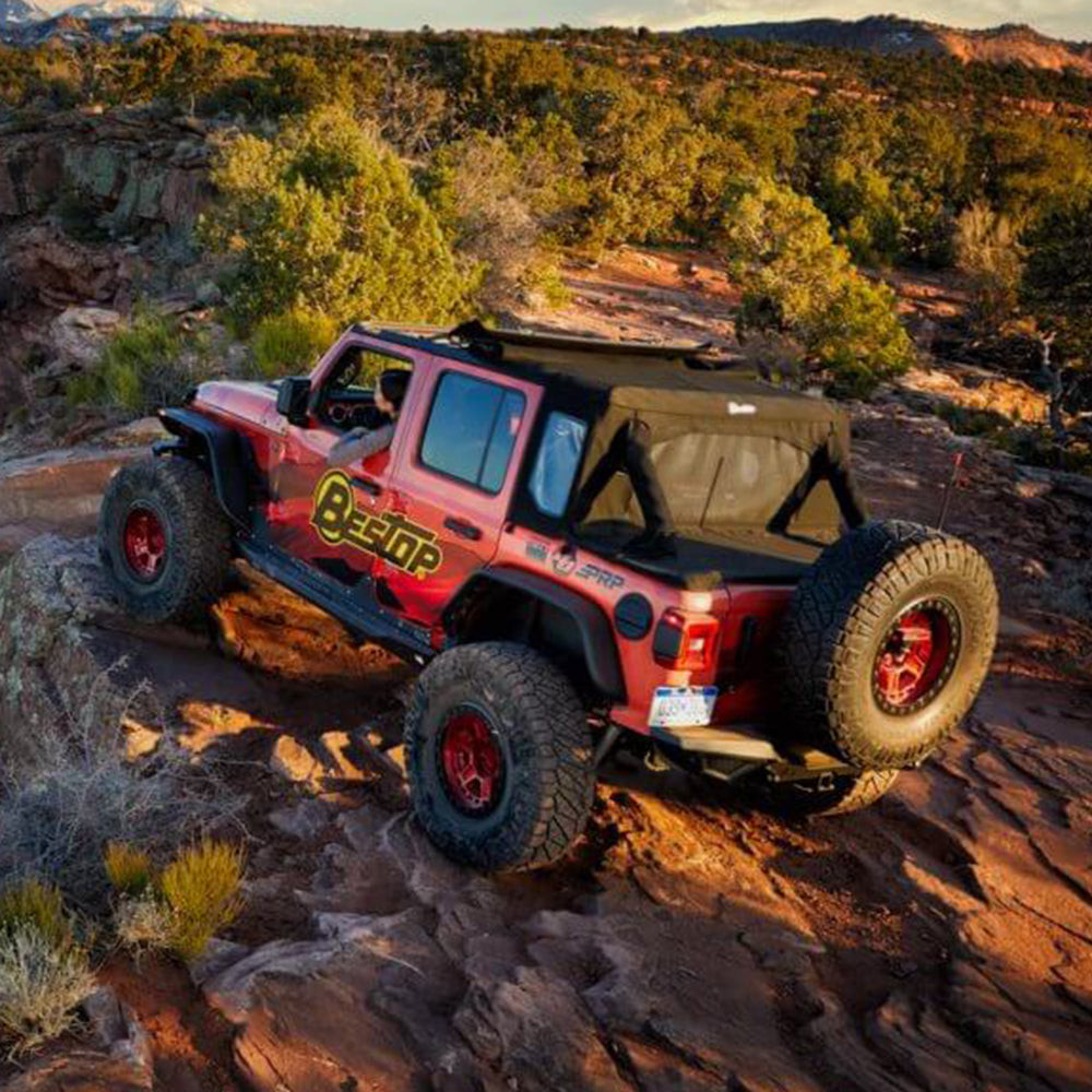 Trektop Half TOP black TWILL BESTOP - Jeep Wrangler JLU 4 porte