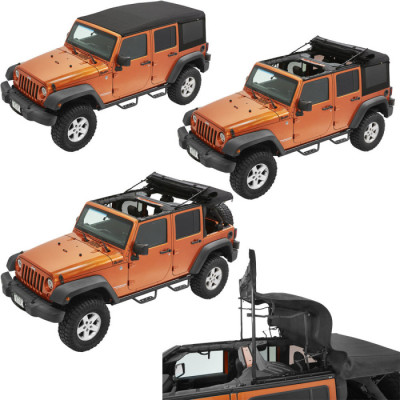 Supertop Ultra Black TWILL - Jeep Wrangler JKU 4 porte