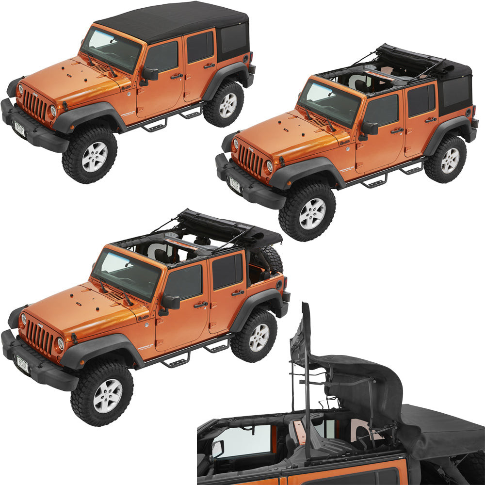 Supertop Ultra Black TWILL - Jeep Wrangler JKU 4 porte