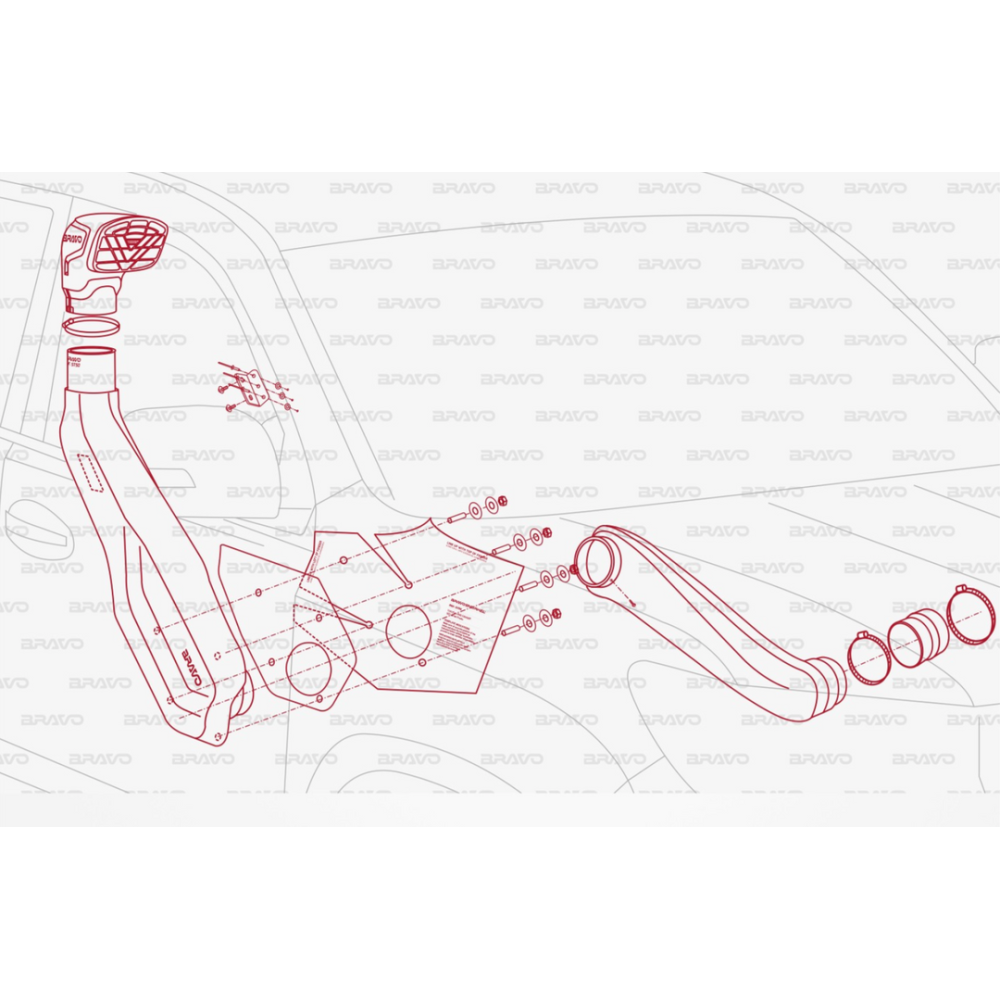 Snorkel Toyota Land Cruiser 150 Prado dal 2009