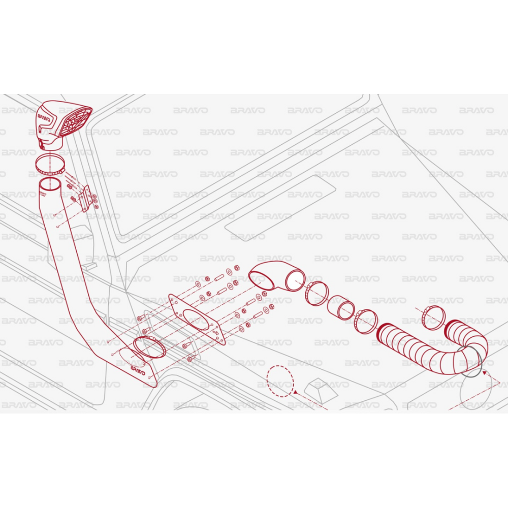 Snorkel Mercedes G W460 / 461 / 463 dal 1979 al 2018