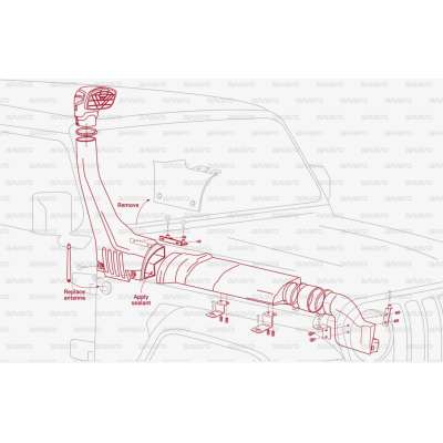 Snorkel Jeep Wrangler JL / Gladiator JT dal 2017