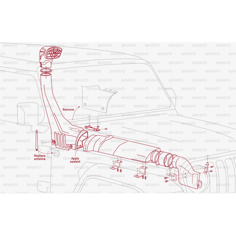 Snorkel Jeep Wrangler JL / Gladiator JT dal 2017