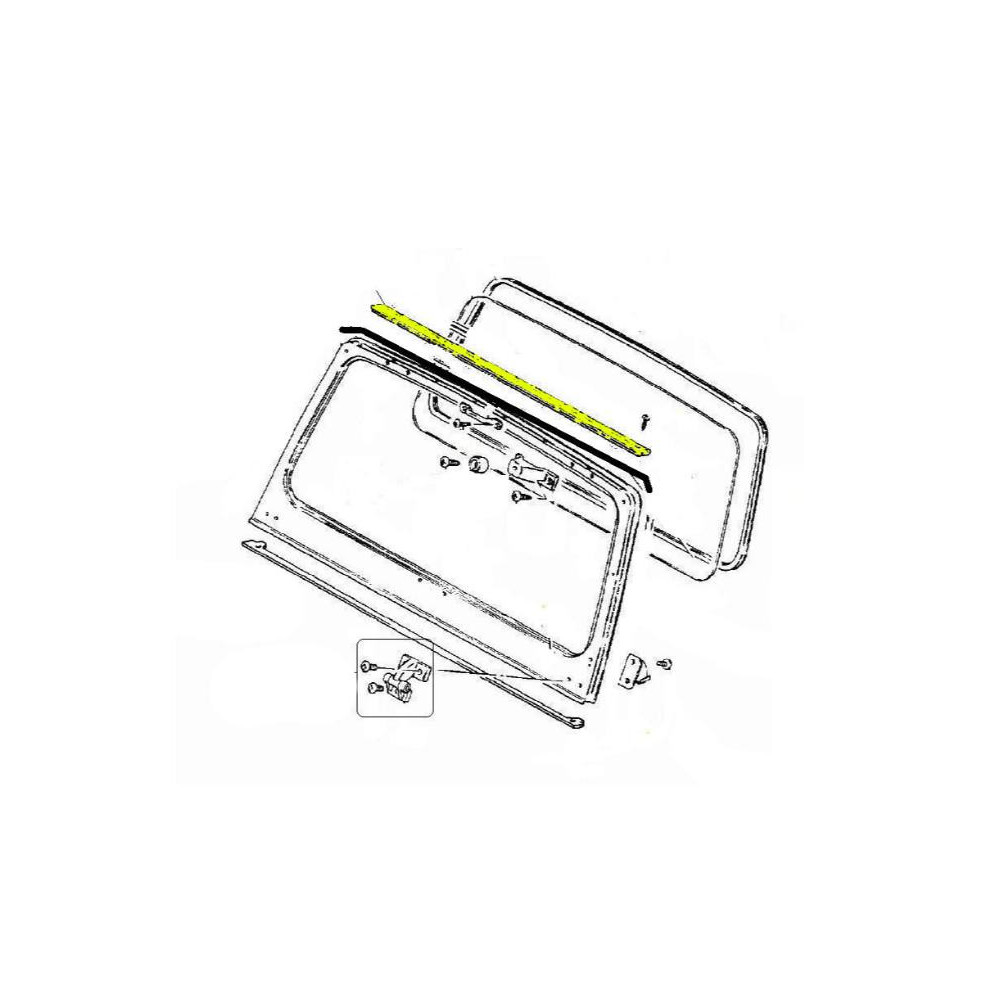 Profilo telaio parabrezza per soft top - Suzuki SJ/Samurai
