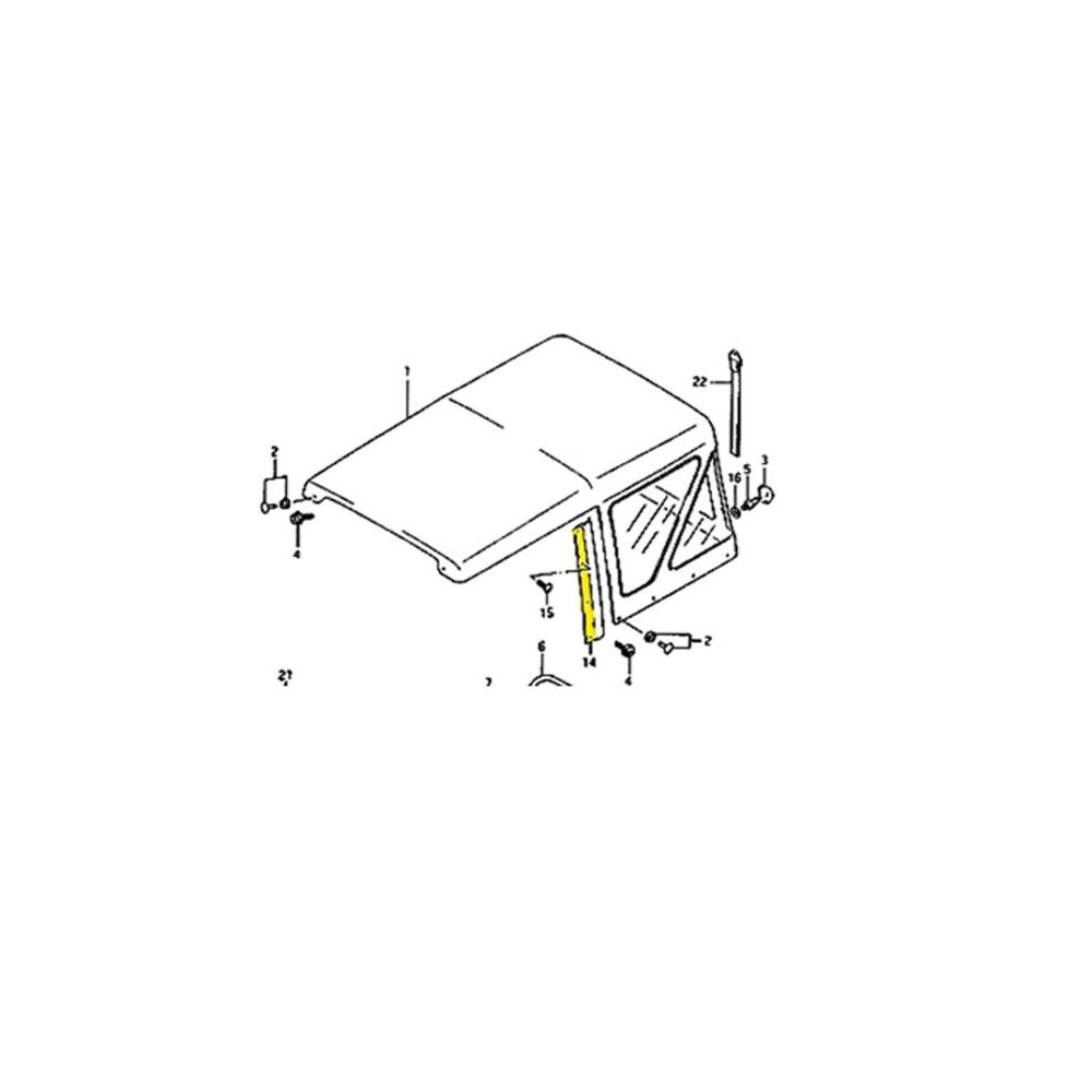 Kit profili laterali per soft top - Suzuki Sj Samurai