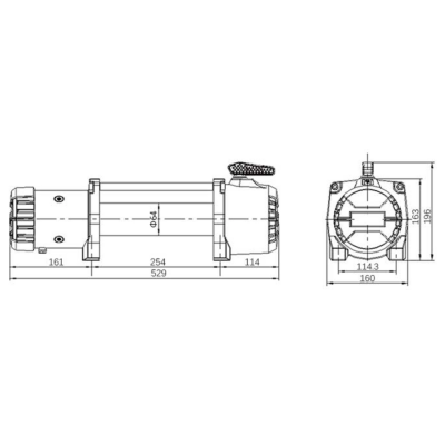 Verricello T-MAX EW9500 MUSCLEFIT (4309KG) 12V