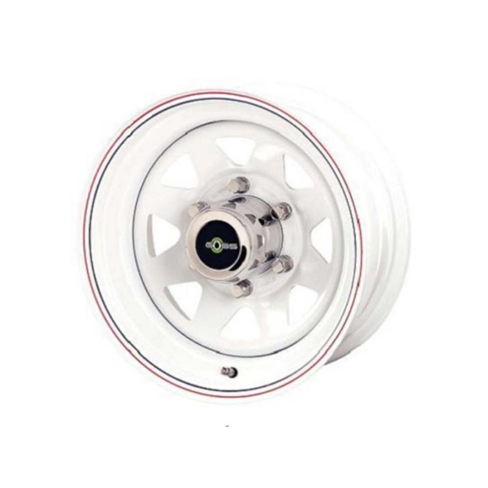Cerchio GOSS Triangular bianco – 6x139.7 Toyota - Nissan - Mitsubishi - Opel - Hyunday - Isuzu - Mazda - Great Wall