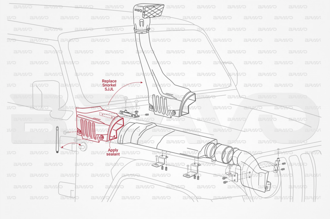 Snorkel Jeep Wrangler JL / Gladiator JT dal 2017